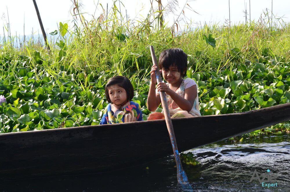 Kinderen in Myanmar