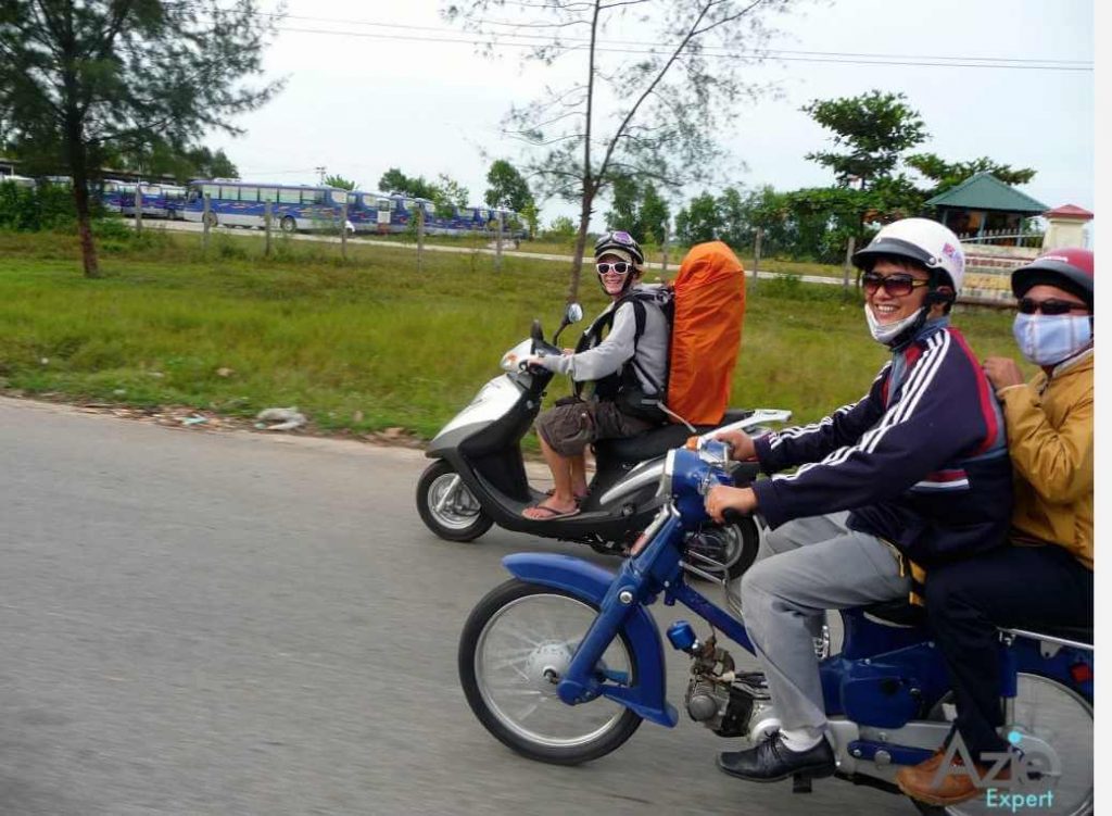Met een brommer door Vietnam