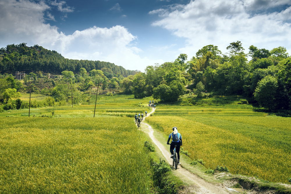 mountainbiken in nepal