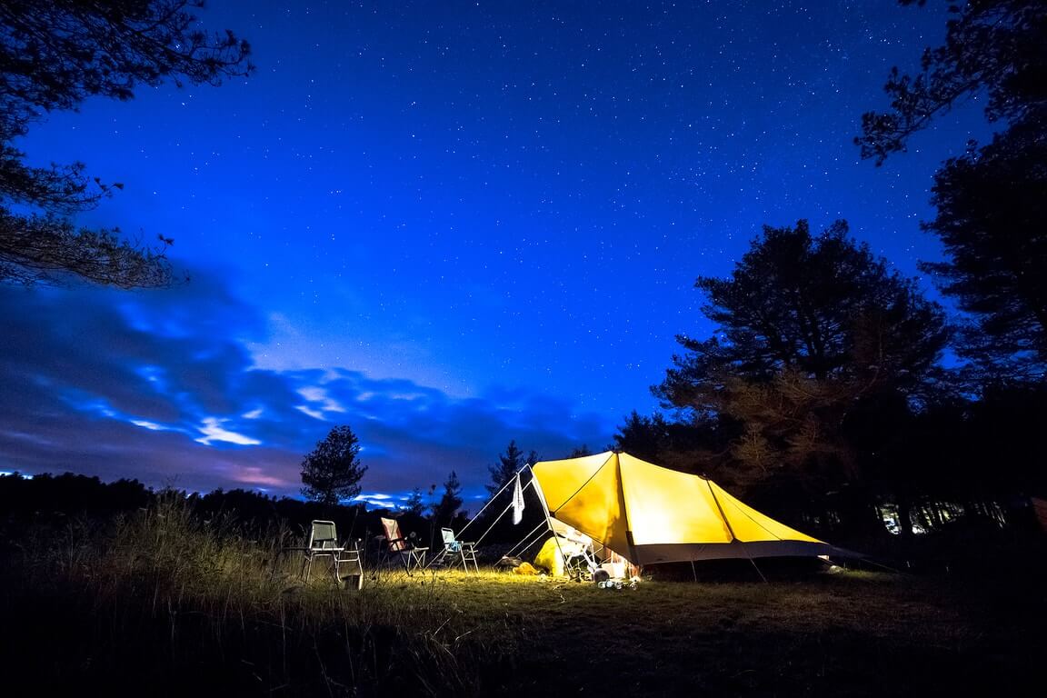 tent in natuur