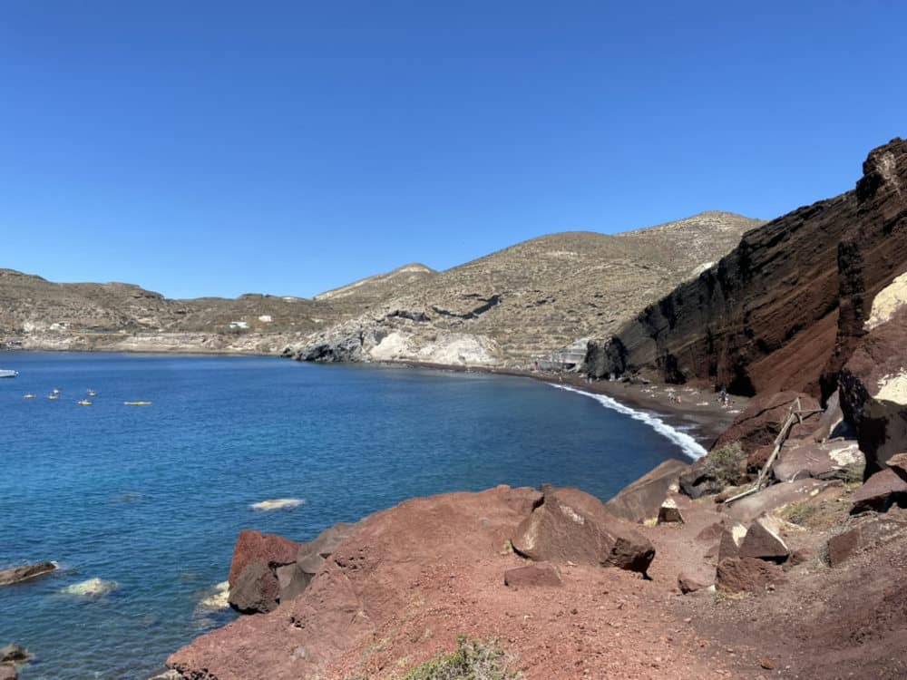 Red Beach op Santorini